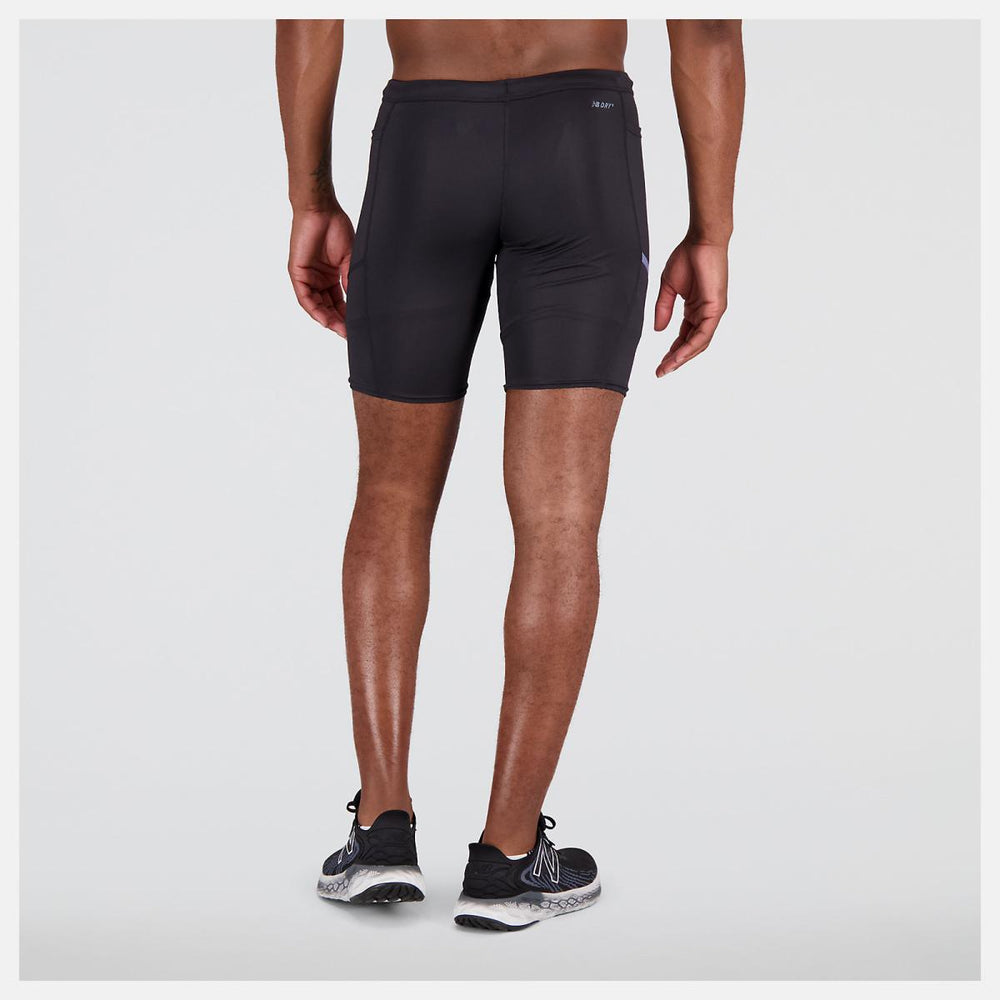 Shorts | Men New Balance Q Speed 9 Inch 1/2 Tight Black