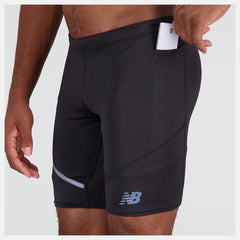 Shorts | Men New Balance Q Speed 9 Inch 1/2 Tight Black