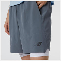 Shorts | Men New Balance R.W.Tech 7 Inch 2-in-1 Short Lead