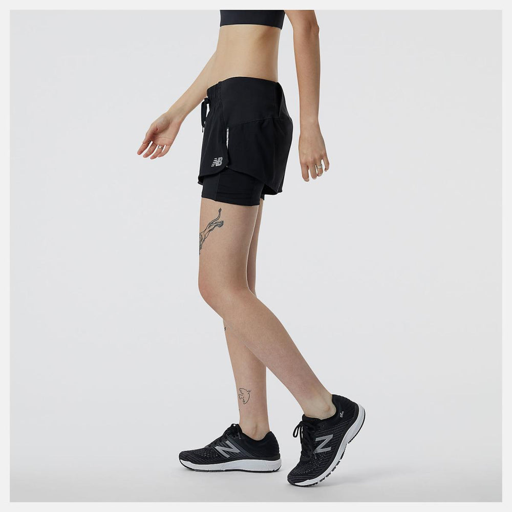Shorts | Women New Balance Impact Run 2in1 Short Black