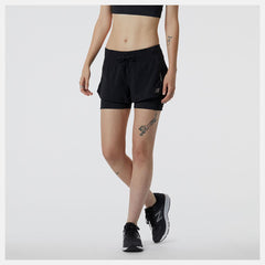 Shorts | Women New Balance Impact Run 2in1 Short Black