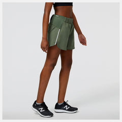 Shorts | Women New Balance Impact Run 5in Short Deep Olive Green