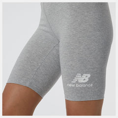 Shorts | Women New Balance NB Essentials Stacked Fitted Short Athletic Grey