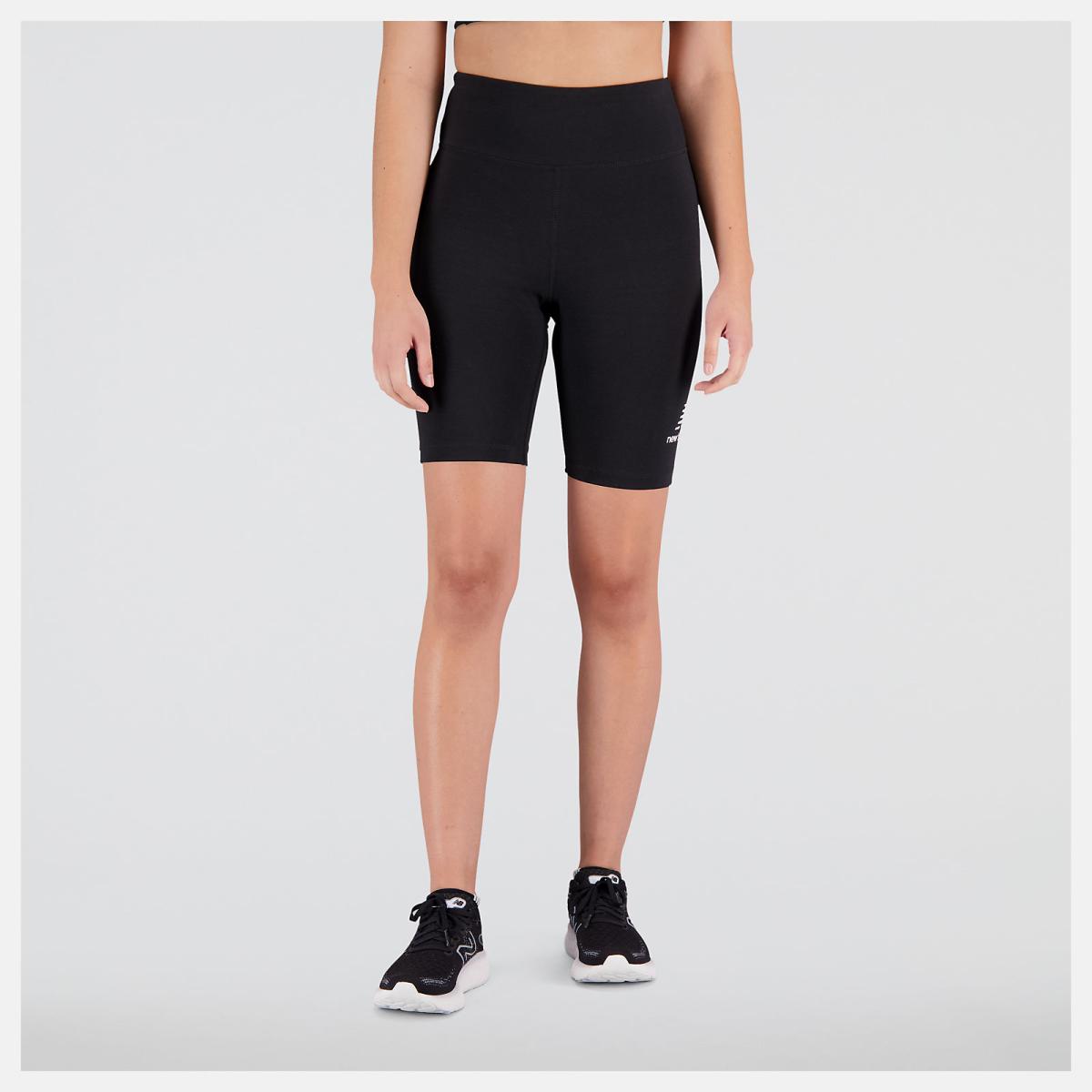 Shorts | Women New Balance NB Essentials Stacked Fitted Short Black