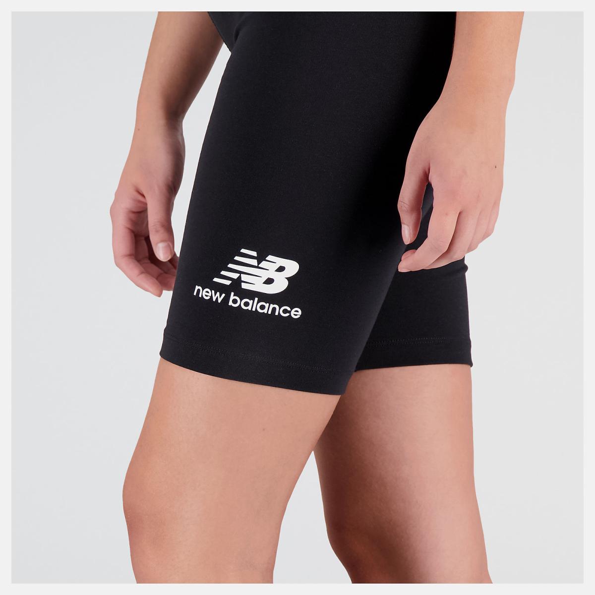 Shorts | Women New Balance NB Essentials Stacked Fitted Short Black