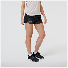 Shorts | Women New Balance NYC Marathon Training Impact Run Luminous 3 Inch Short Black