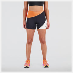 Shorts | Women New Balance Q Speed Shape Shield 4 Inch Fitted Short Neon Dragonfly