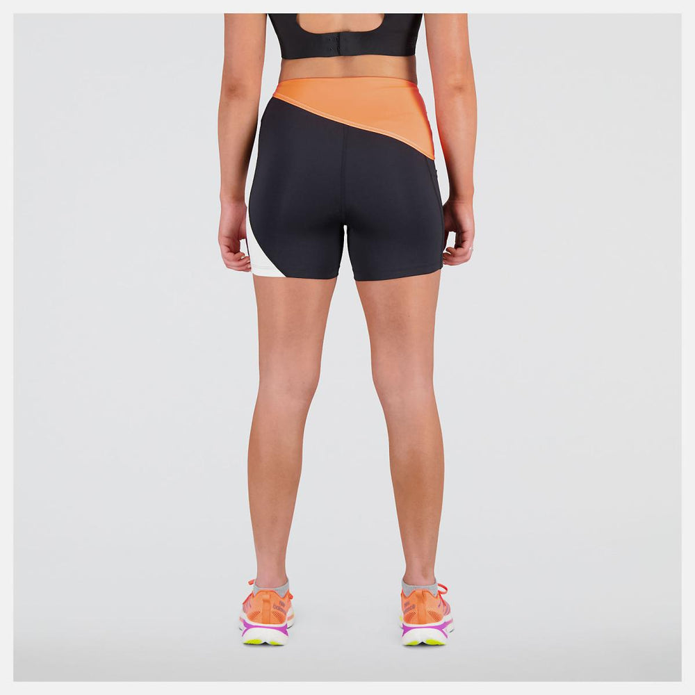 Shorts | Women New Balance Q Speed Shape Shield 4 Inch Fitted Short Neon Dragonfly