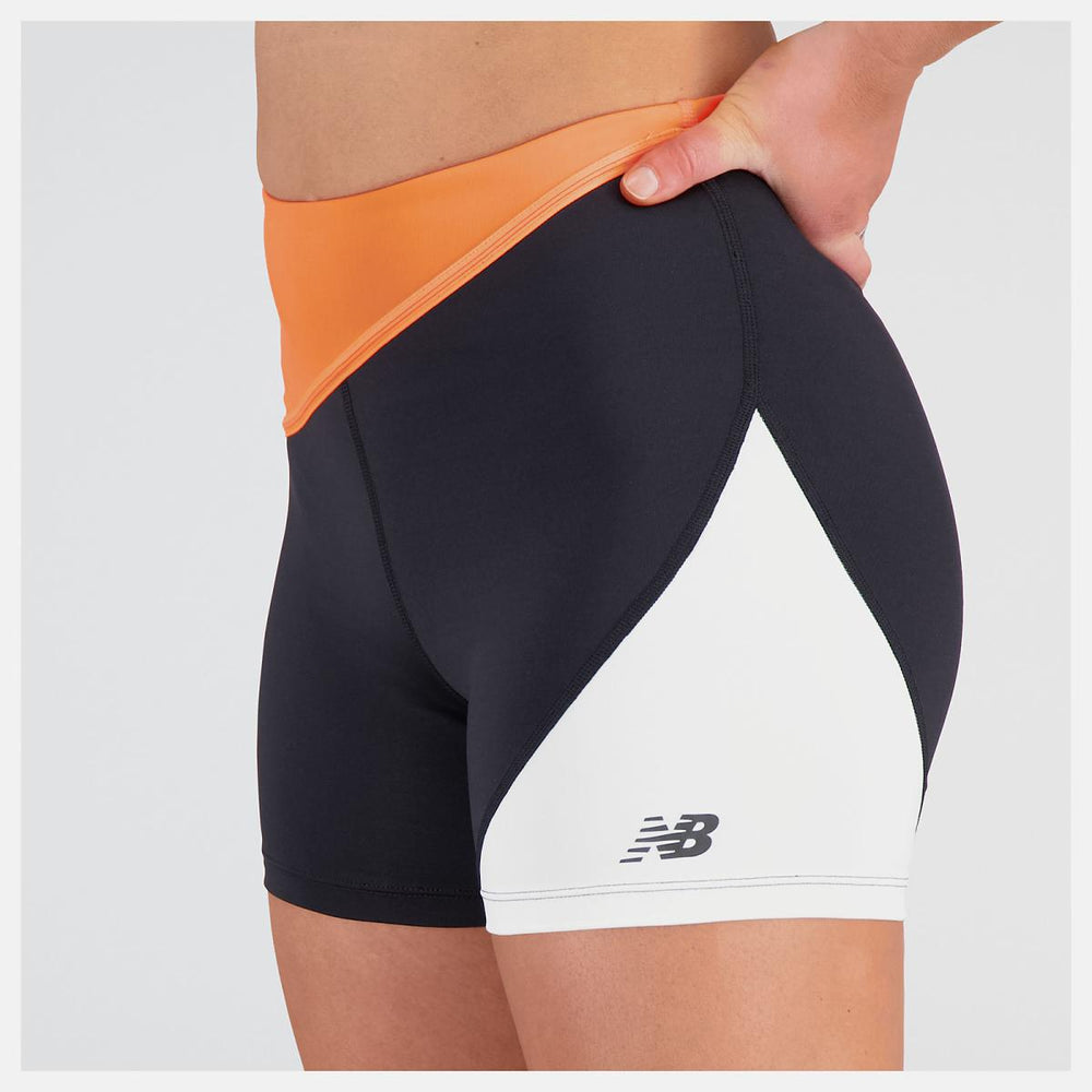 Shorts | Women New Balance Q Speed Shape Shield 4 Inch Fitted Short Neon Dragonfly