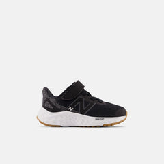 Size 0 - 10 | Kids New Balance Fresh Foam Arishi V4 Bungee Lace With Top Strap Black With White