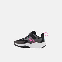 Size 0 - 10 | Kids New Balance Rave Run V2 Bungee Lace With Top Strap Black With Vibrant Pink