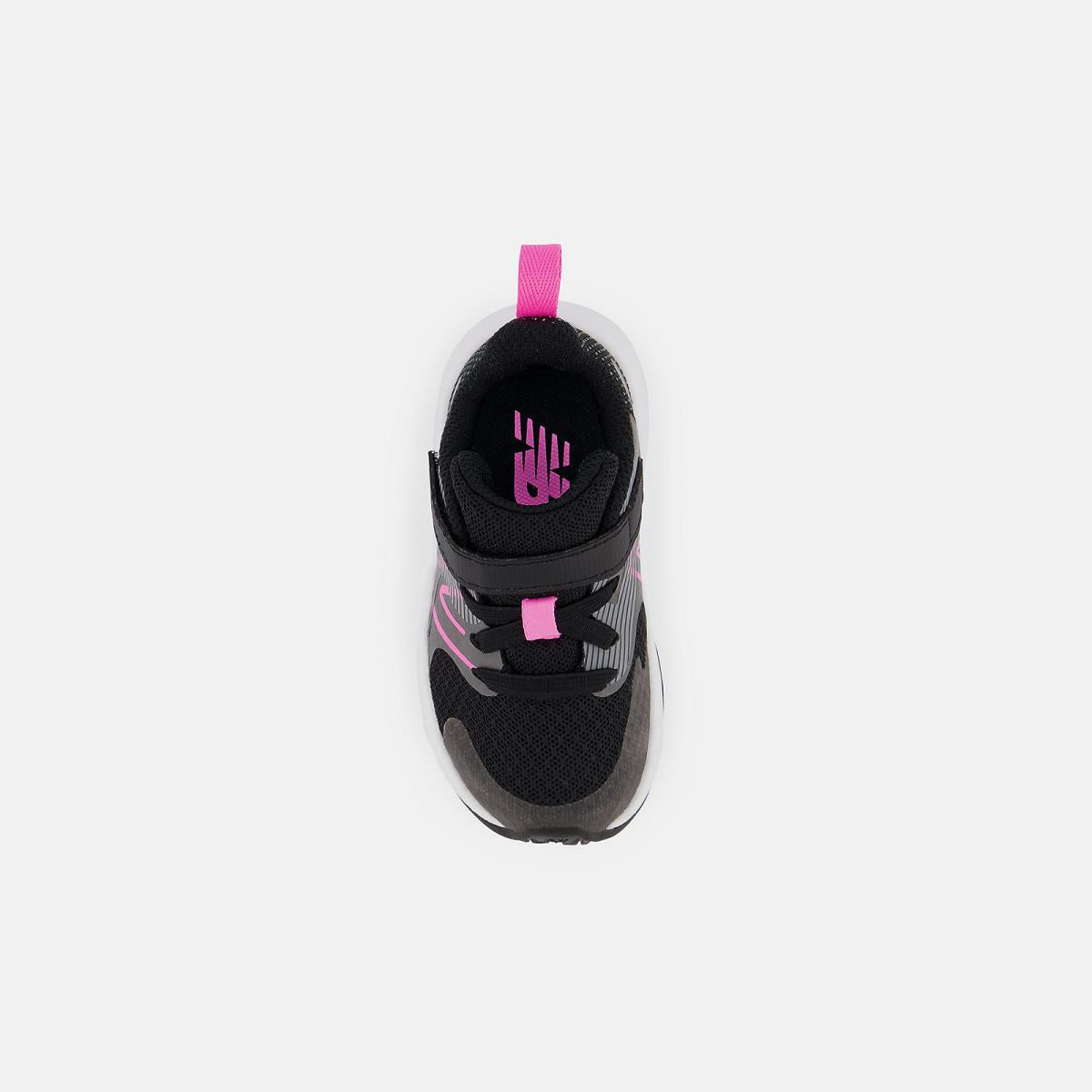 Size 0 - 10 | Kids New Balance Rave Run V2 Bungee Lace With Top Strap Black With Vibrant Pink
