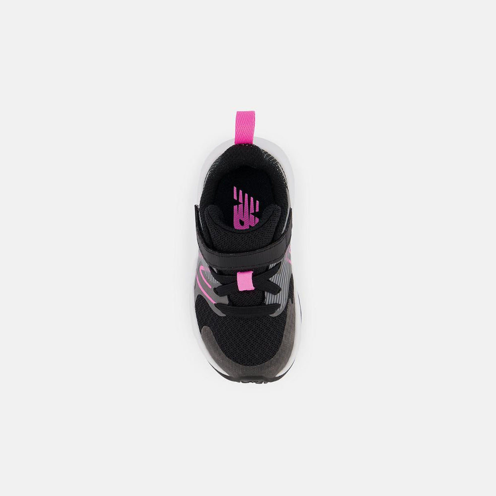 Size 0 - 10 | Kids New Balance Rave Run V2 Bungee Lace With Top Strap Black With Vibrant Pink