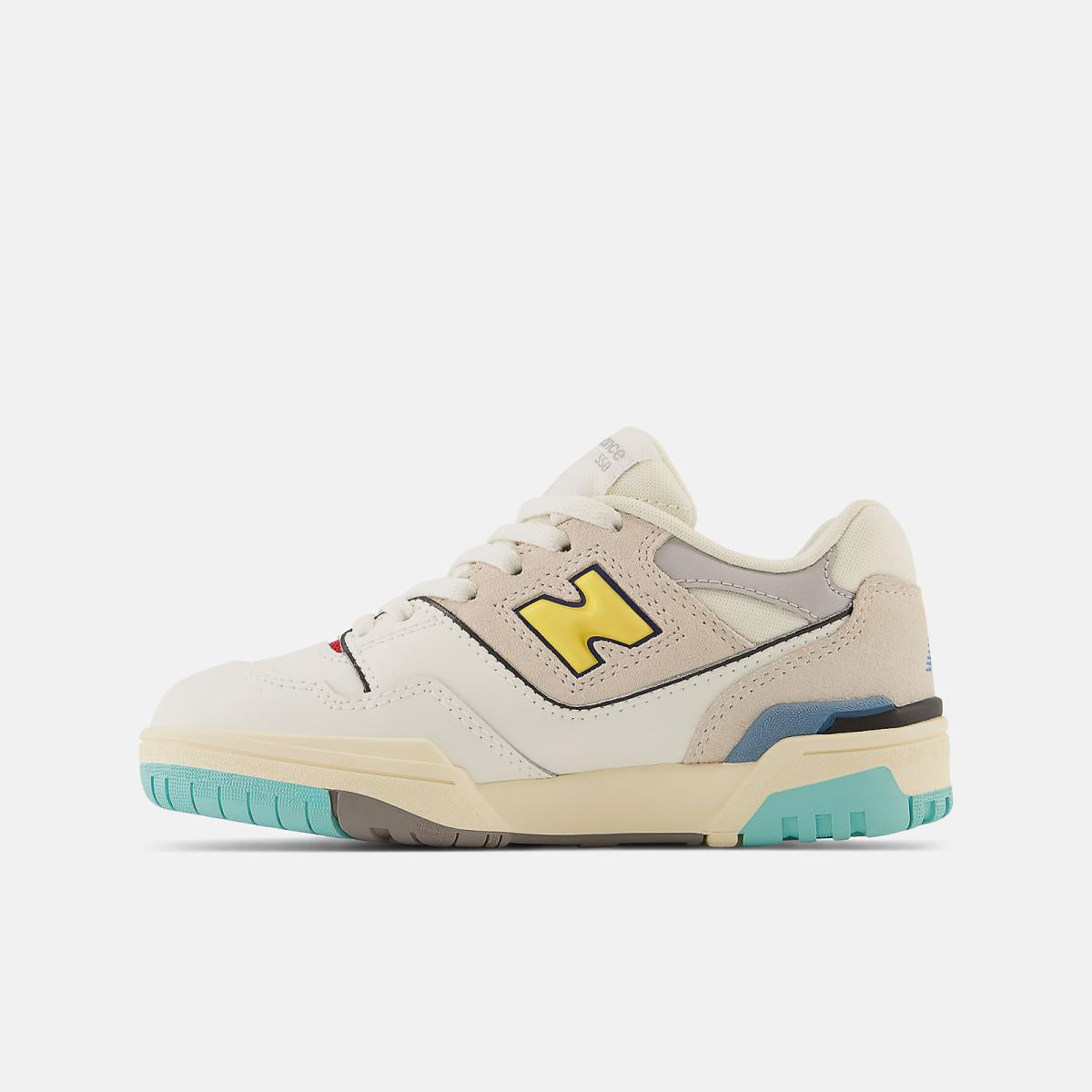 Size 10.5 - 3 | Kids New Balance 550 White With Surf