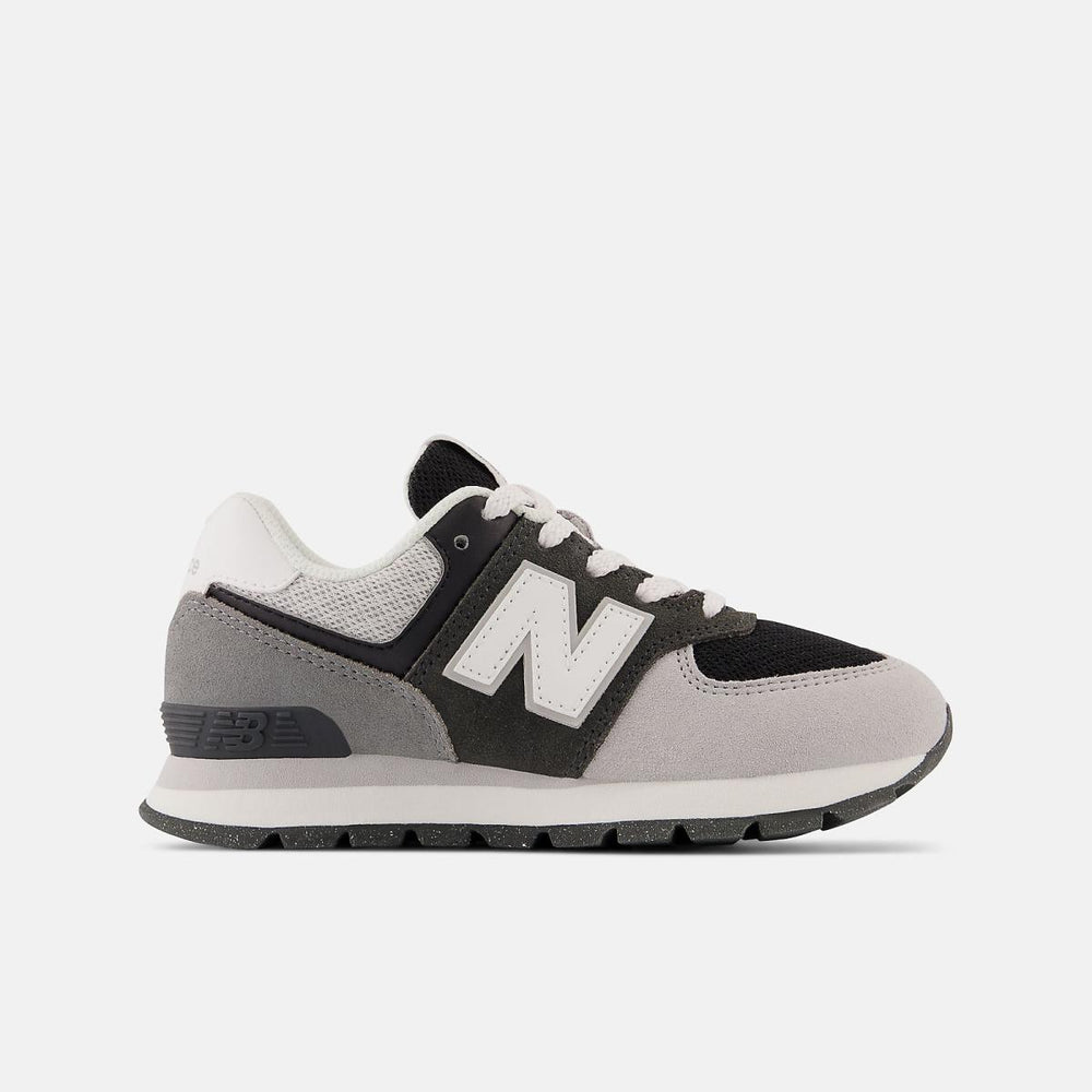 Size 10.5 - 3 | Kids New Balance 574 Blacktop With White