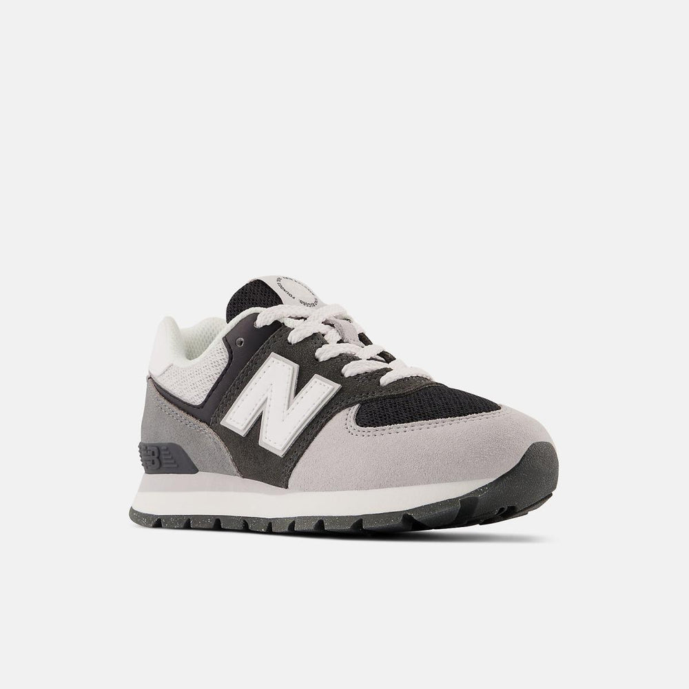 Size 10.5 - 3 | Kids New Balance 574 Blacktop With White