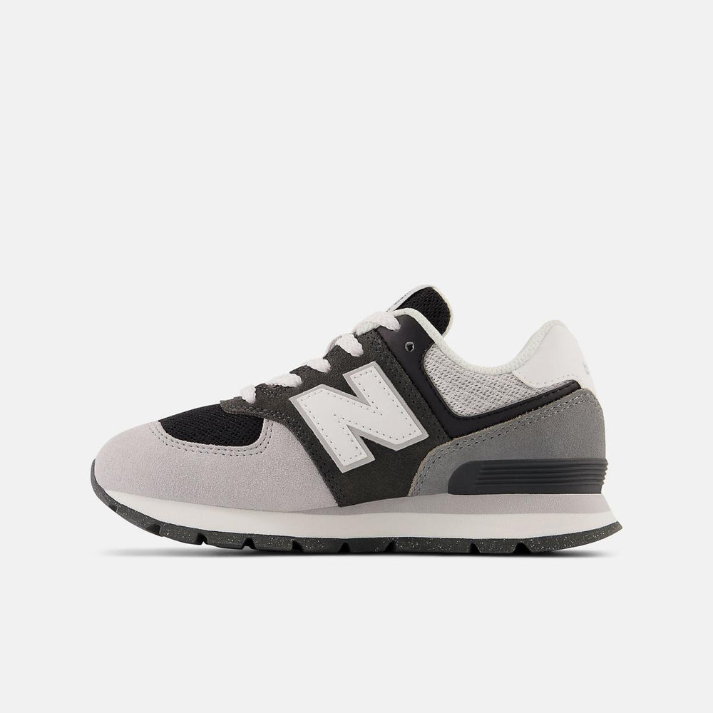 Size 10.5 - 3 | Kids New Balance 574 Blacktop With White