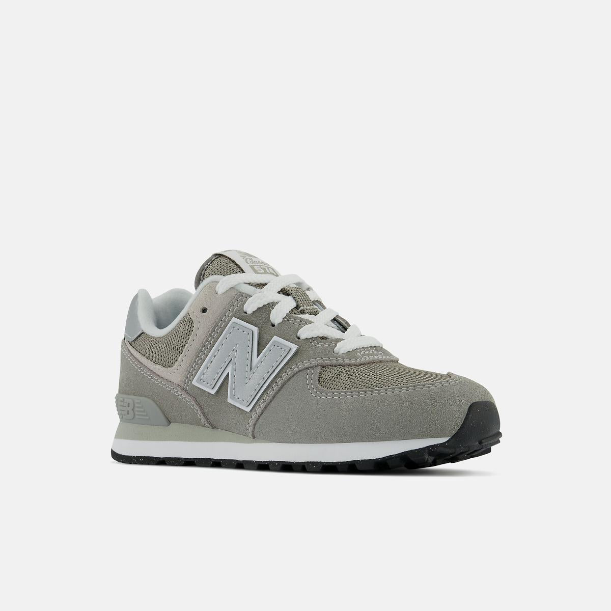 Size 10.5 - 3 | Kids New Balance 574 Core Grey With White