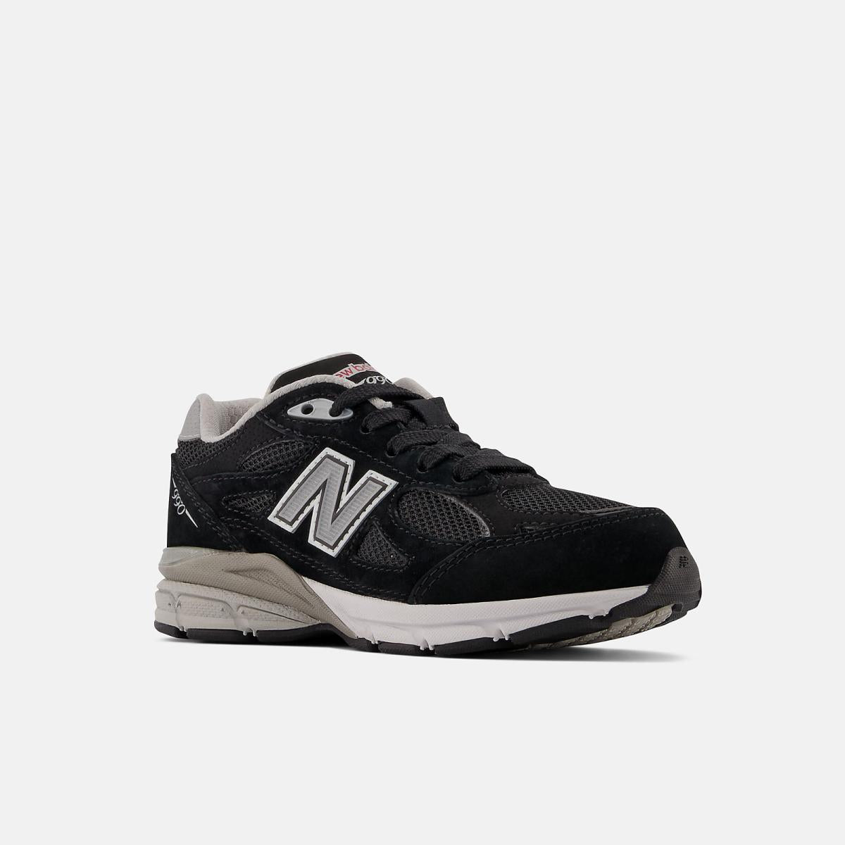 Size 10.5 - 3 | Kids New Balance 990v3 Black With Grey