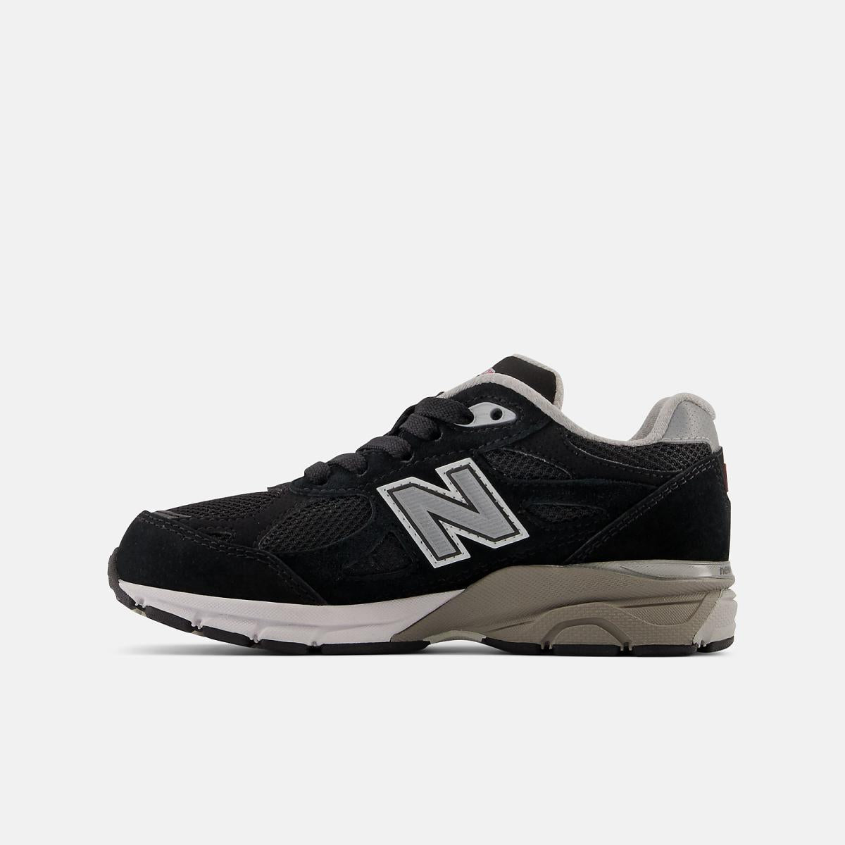 Size 10.5 - 3 | Kids New Balance 990v3 Black With Grey