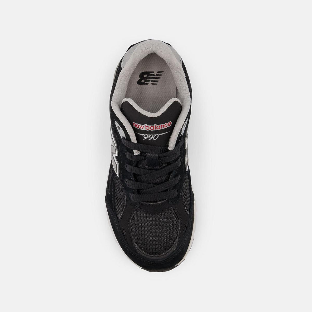 Size 10.5 - 3 | Kids New Balance 990v3 Black With Grey