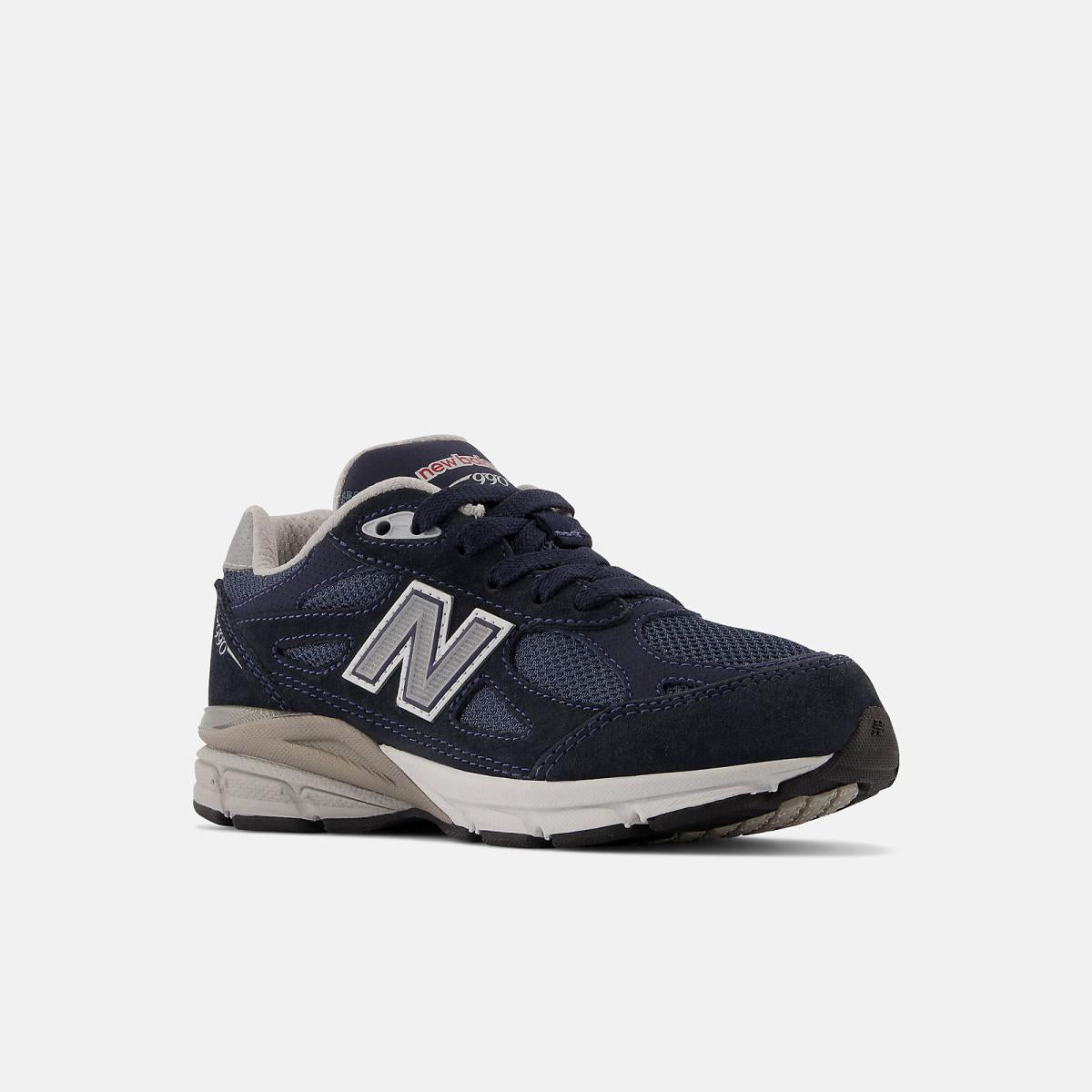 Size 10.5 - 3 | Kids New Balance 990v3 Navy With Grey