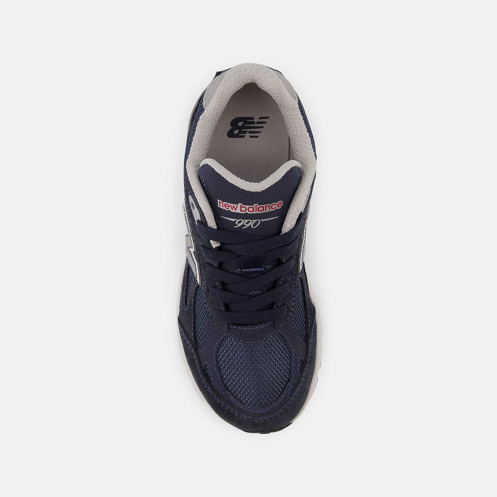 Size 10.5 - 3 | Kids New Balance 990v3 Navy With Grey