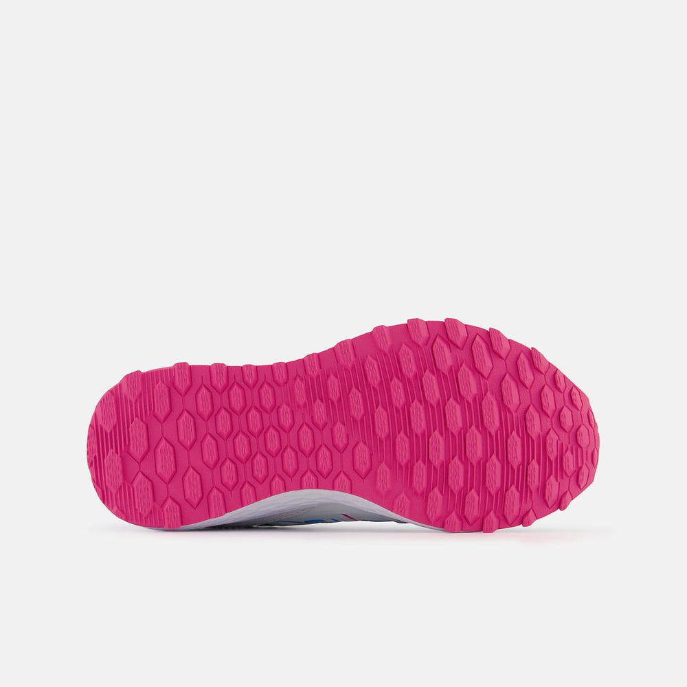 Size 10.5 - 3 | Kids New Balance Fresh Foam 650 Bungee Lace With Top Strap Summer Fog With Hi-pink And Vibrant Sky