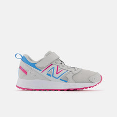 Size 10.5 - 3 | Kids New Balance Fresh Foam 650 Bungee Lace With Top Strap Summer Fog With Hi-pink And Vibrant Sky