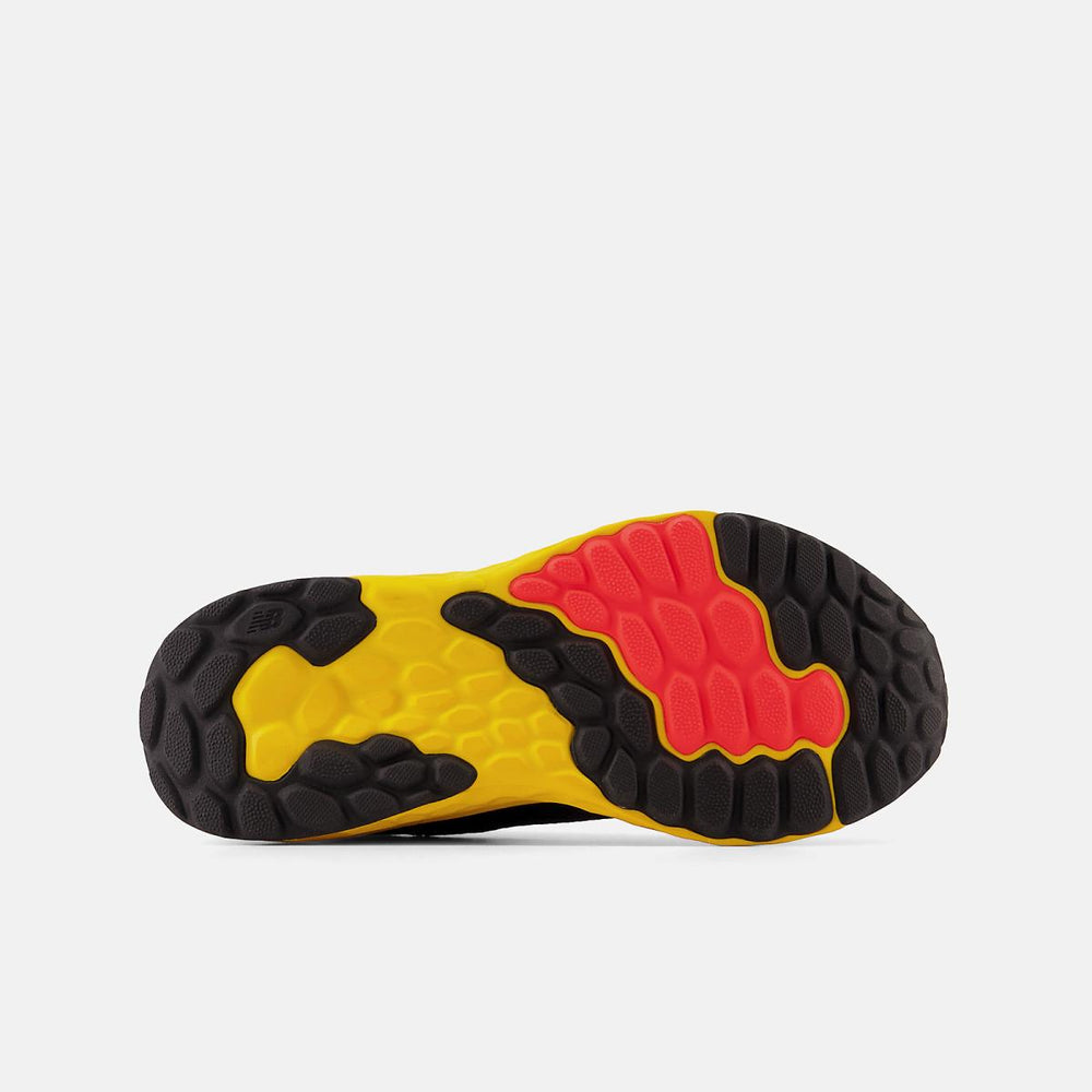 Size 10.5 - 3 | Kids New Balance Fresh Foam Arishi V4 Bungee Lace With Top Strap Team Navy With Electric Red And Egg Yolk