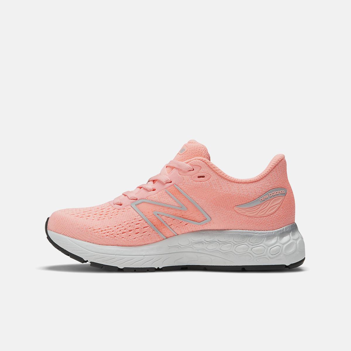 Size 10.5 - 3 | Kids New Balance Fresh Foam X 880v12 Grapefruit With Metallic Silver