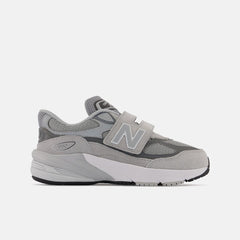 Size 10.5 - 3 | Kids New Balance FuelCell 990v6 Hook And Loop Grey With Silver