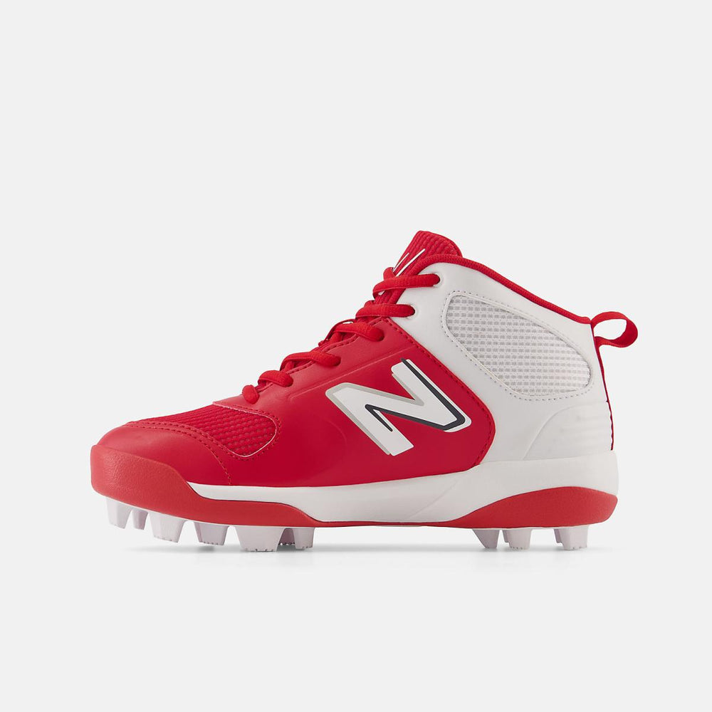 Size 3.5 - 7 | Kids New Balance 3000 V6 Rubber Molded Team Red With White