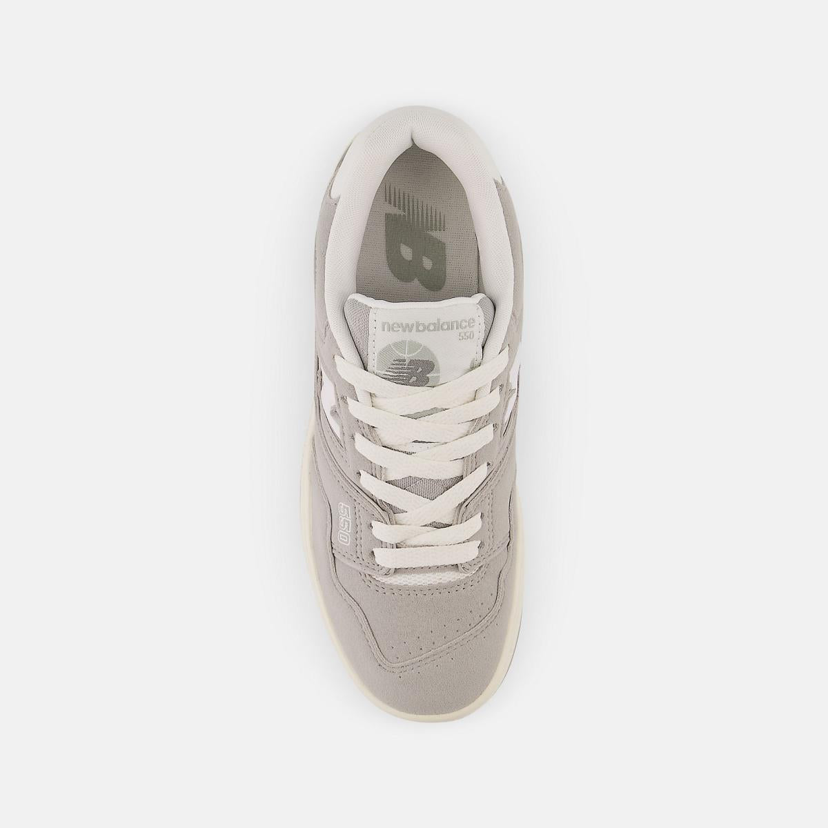 Size 3.5 - 7 | Kids New Balance 550 Concrete With White