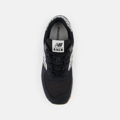 Size 3.5 - 7 | Kids New Balance 574 Black With White