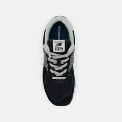Size 3.5 - 7 | Kids New Balance 574 Core Black With White