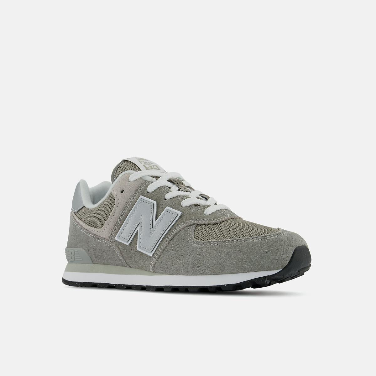 Size 3.5 - 7 | Kids New Balance 574 Core Grey With White