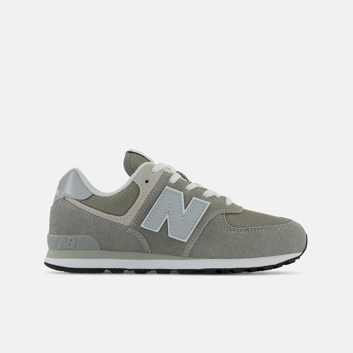 Size 3.5 - 7 | Kids New Balance 574 Core Grey With White