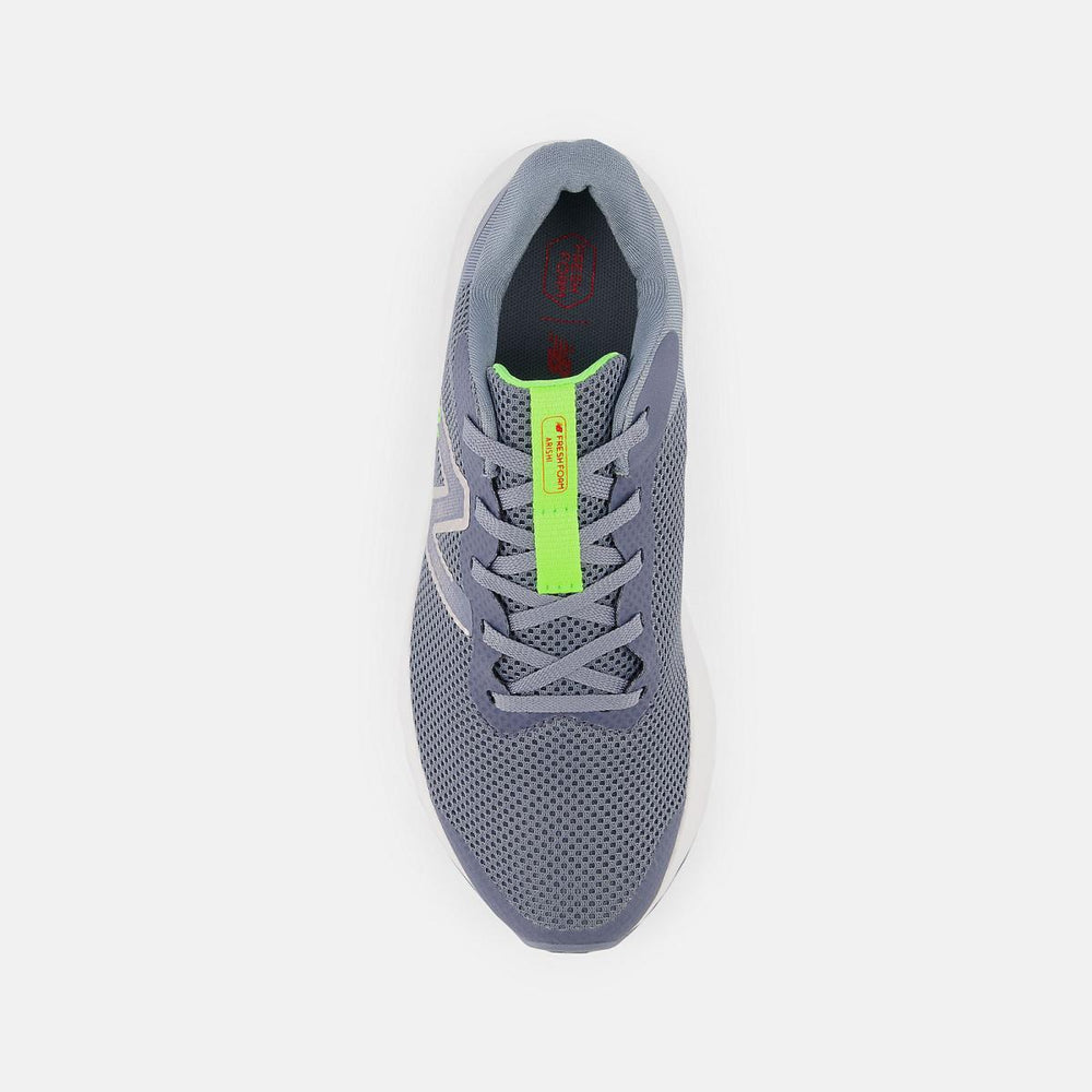 Size 3.5 - 7 | Kids New Balance Fresh Foam Arishi V4 Arctic Grey With Pixel Green And True Red