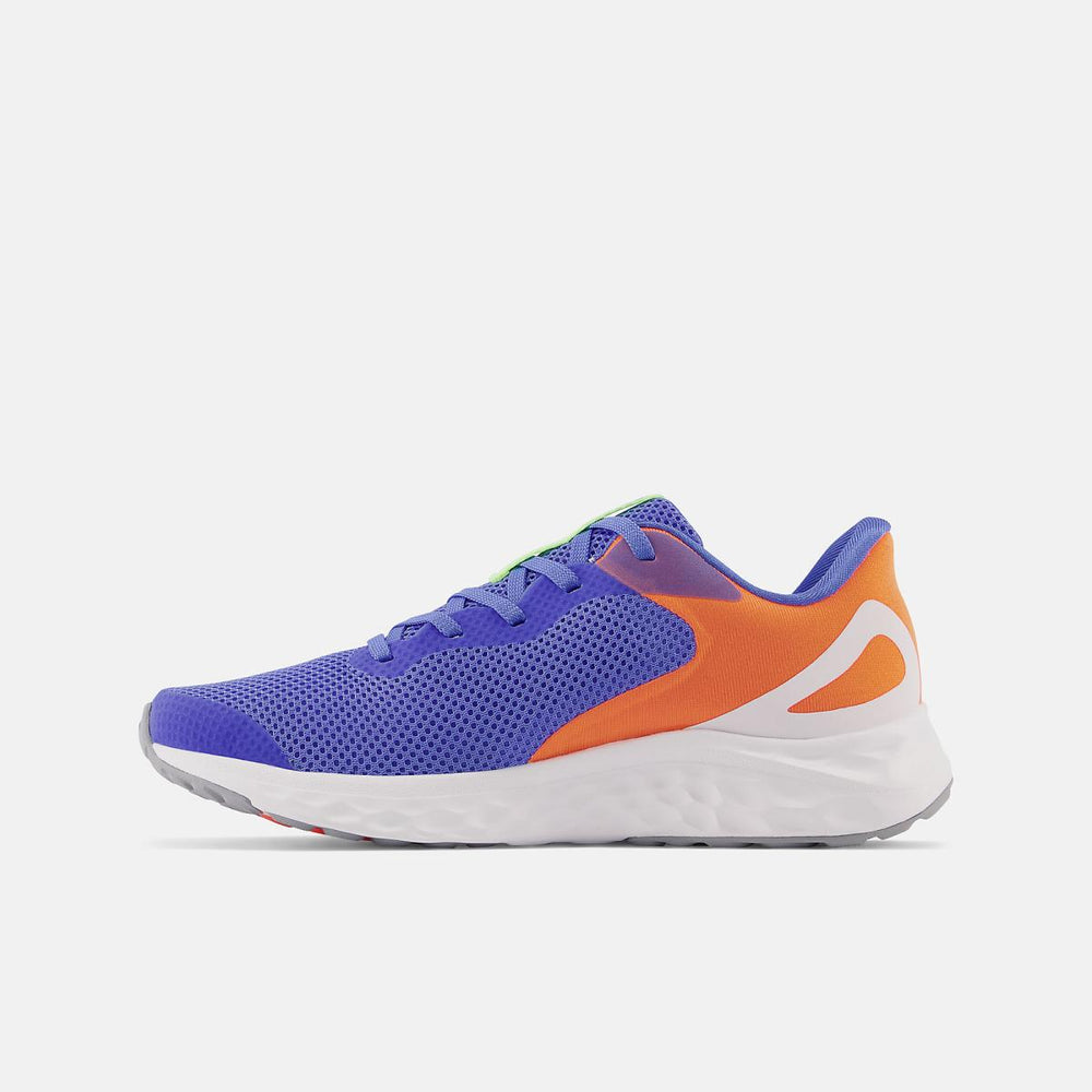 Size 3.5 - 7 | Kids New Balance Fresh Foam Arishi V4 Bright Lapis With Bleached Lime Glo And Neon Dragonfly