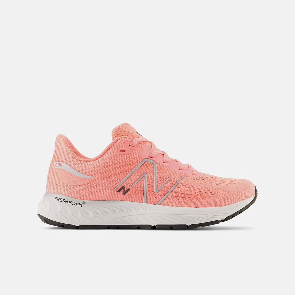 Size 3.5 - 7 | Kids New Balance Fresh Foam X 880v12 Grapefruit With Metallic Silver