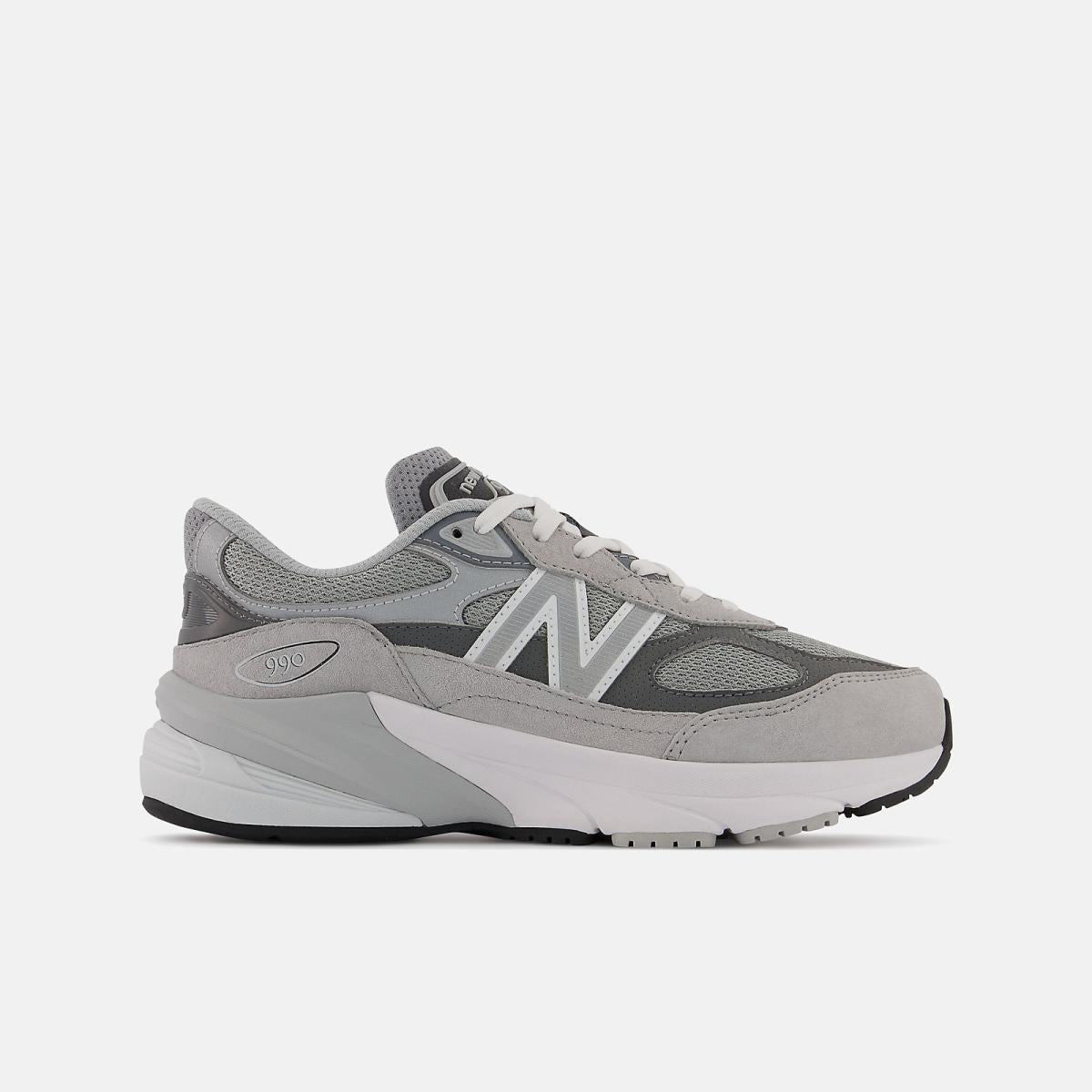 Size 3.5 - 7 | Kids New Balance FuelCell 990v6 Grey With Silver