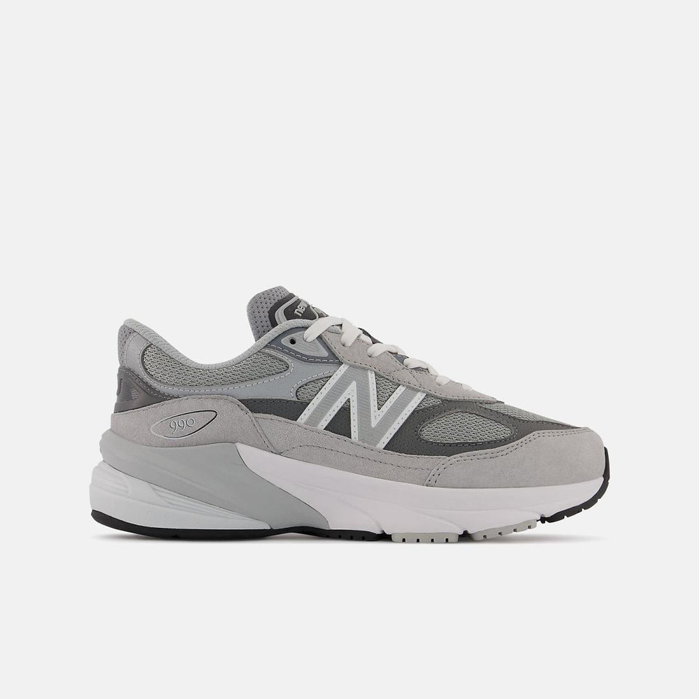Size 3.5 - 7 | Kids New Balance FuelCell 990v6 Grey With Silver
