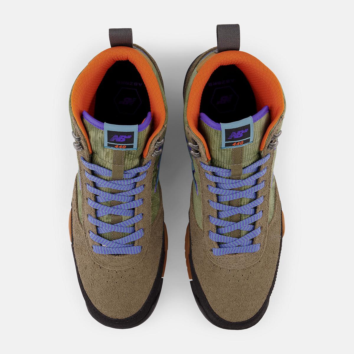 Skateboarding | Men/Women New Balance NB Numeric 440 Trail Olive With Blue