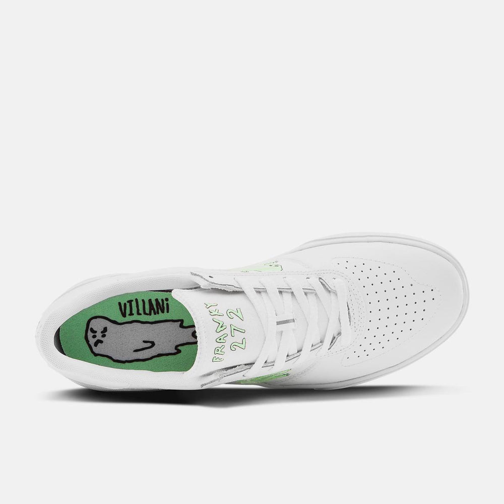 Skateboarding | Men/Women New Balance NB Numeric Franky Villani 272 White With Yellow