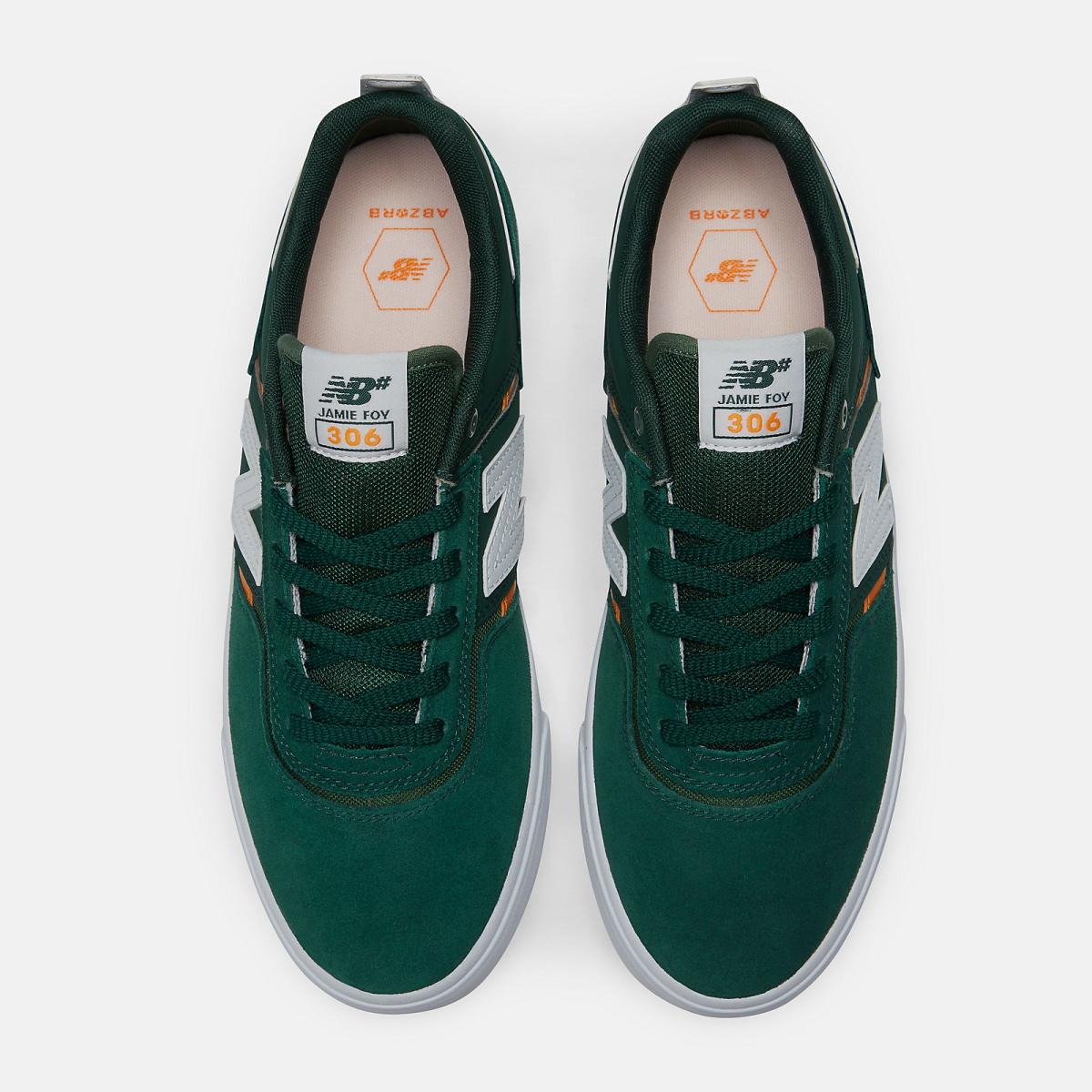 Skateboarding | Men/Women New Balance NB Numeric Jamie Foy 306 Green With White