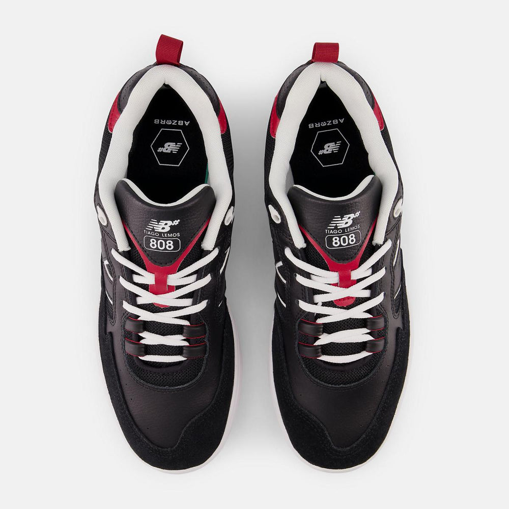 Skateboarding | Men/Women New Balance NB Numeric Tiago Lemos 808 Black With Red