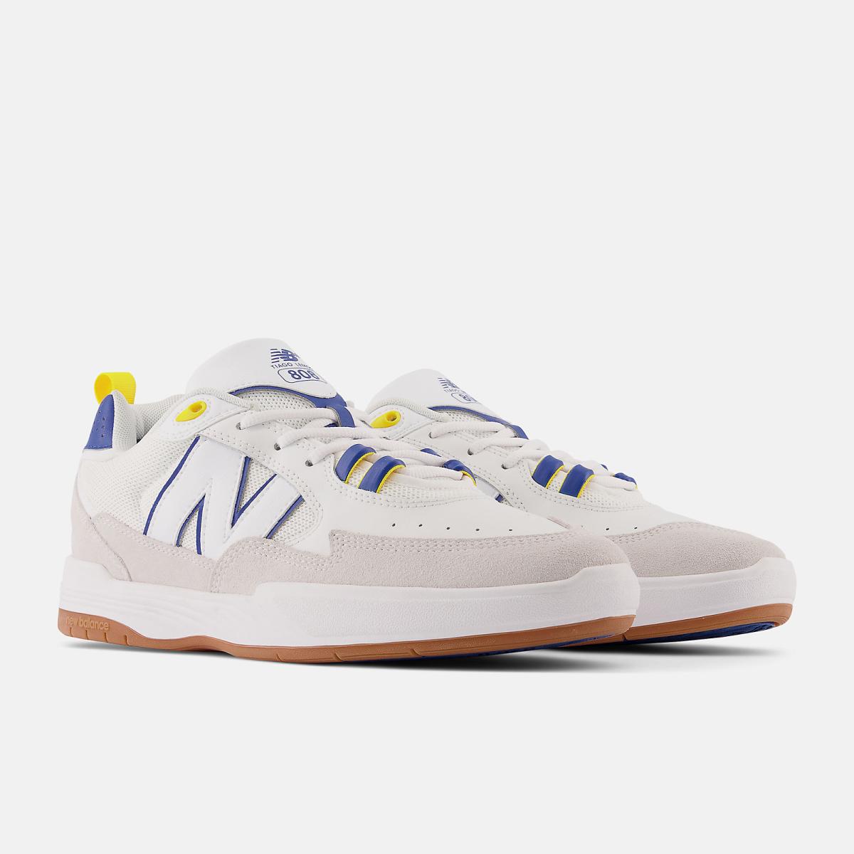 Skateboarding | Men/Women New Balance NB Numeric Tiago Lemos 808 White With Blue