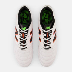 Soccer | Men/Women New Balance 442 V2 Pro FG White With Neon Dragonfly And Coloro Green