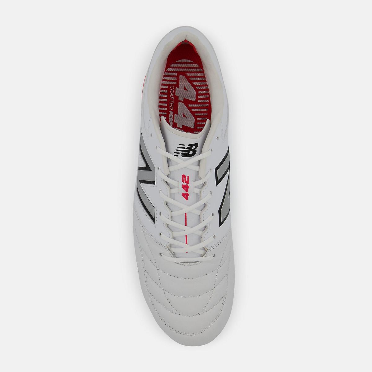 Soccer | Men/Women New Balance 442 V2 PRO FG White With Silver